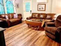 Spacious suite surrounded by nature with living room, fireplace, porch, fire pit Hotels in Caldwell County