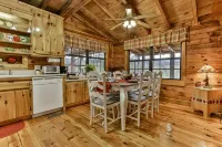 Rustic Cabin with Long Range Mountain Views - Hot Tub - Fire Pit - Mountain View