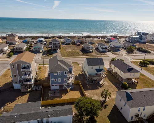 Ocean-View Home w/ Hot Tub, Fire Pit & Elevator, 3-Min Walk to Beach Access Hotels in Topsail