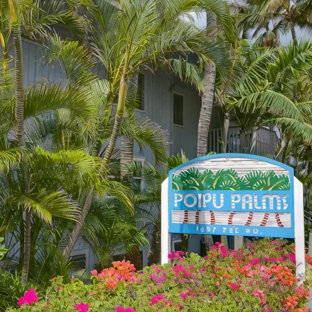 Oceanfront, Palm Trees and the Beautiful Blue Pacific Ocean...Poipu Palms 202!