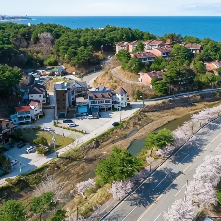 Gangneung Gyeongpo Pine Pension Отели рядом с достопримечательностью «Павильон Кёнподэ»