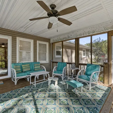 3 bedroom/2 full bath lakefront home with gentle slope to private covered dock