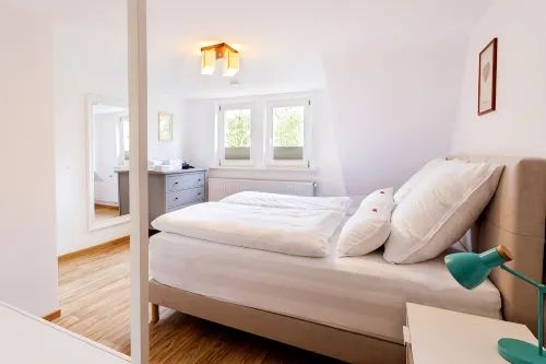 Modern apartment in a half-timbered house in the city center