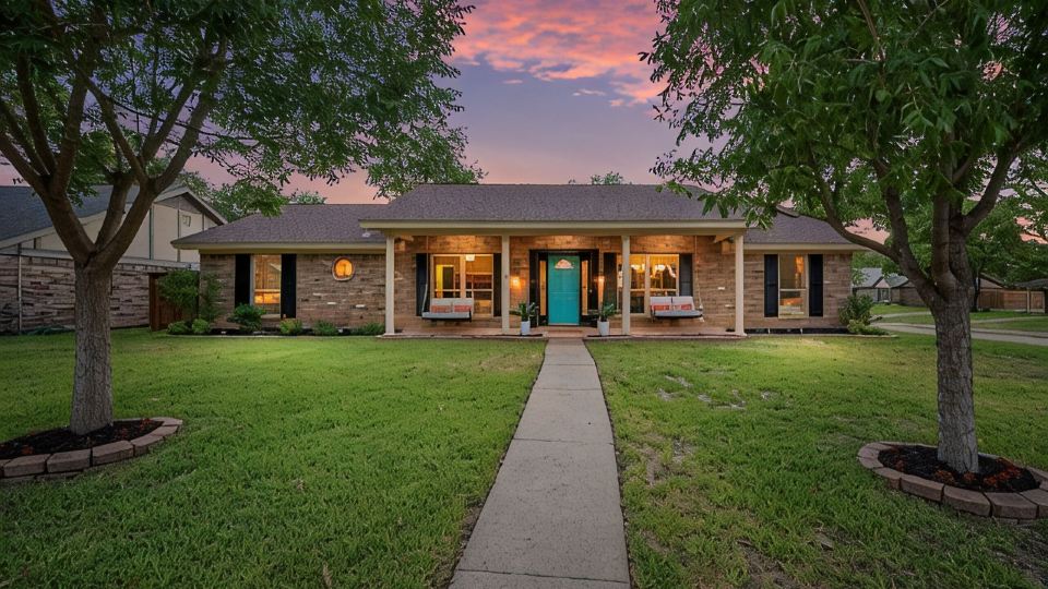 Colorful, Design-Inspired Home with In-Ground Pool Near Cowboys Stadium