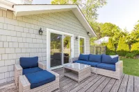 Chic Hamptons Home with Heated Gated Pool and Grill