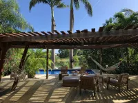 Wooden villa with private pool in a tropical garden 3 minutes from the beach - Villa