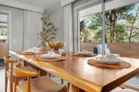 HUMMINGBIRD HAUS \\ 6 Bedrooms \\ Mid-Century \\ 2-Unit Home \\  2 Kitchens - balcony