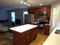 ⁑ Memory Foam Beds, Blackout Curtains & Smart TV
