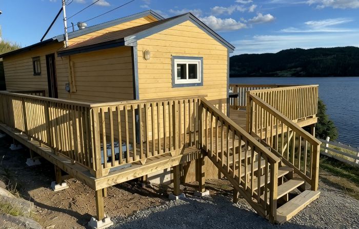 One bedroom two bath beach house over looking the ocean.