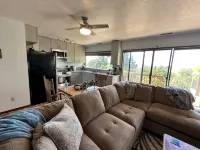 Expansive views of iconic McCullough Bridge, and bay with beautiful sunsets