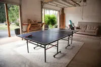 private hot tub, fun game room, cozy beach house