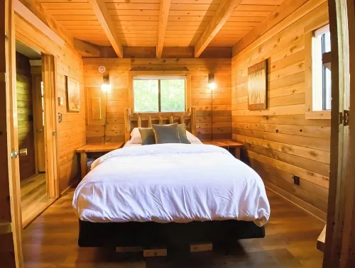 Buffalo Cabin -charming Alpine retreat w/ king bed - Homestays