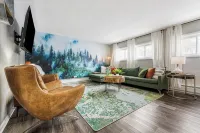 Keyless, KING bd, WIFI, desk, Fox River Bike Trail, near MetraTrain - Lejligheder