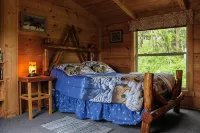 It’s 5 O’Clock Here-Waterfront Cabin w/Hot Tub! Pet Friendly, Blue Ridge Parkway - シャレー