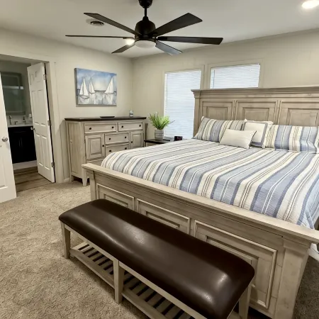 Updated 3 bedroom lakefront home offers privacy and comfort w dock on Grand Lake