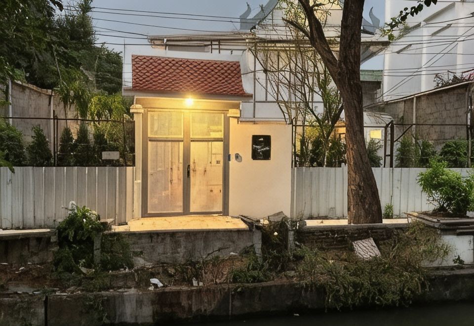 반 데브티다의 아름다운 테라스 또는 정원 전경