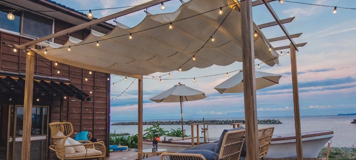 Ocean View Private Villa with Infinity Bath & Kura Sauna – Sea Side Tsubaki Hotéis em Sado