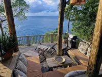 Spectacular clifftop house with hot tub next to sandy beach, stunning sea views - 4-Star