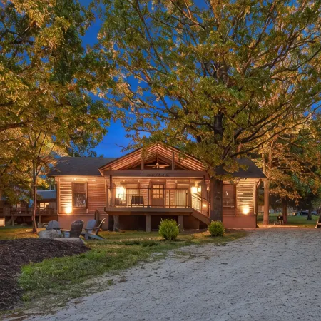 Resort Cabin w/ Firepit, Spacious Deck & Outdoor TV - 2 Miles to SDC