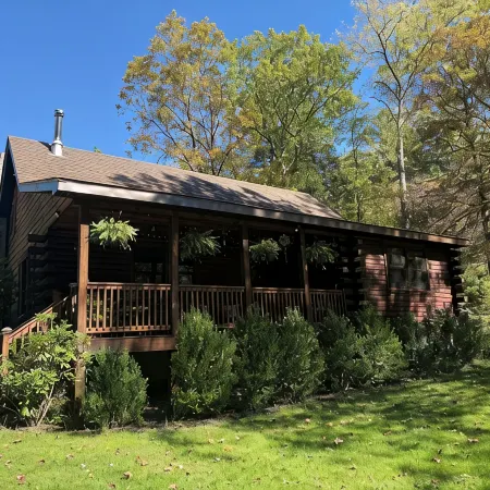 Log Cabin at the Goat Sanctuary, Healing for Humans and Animals