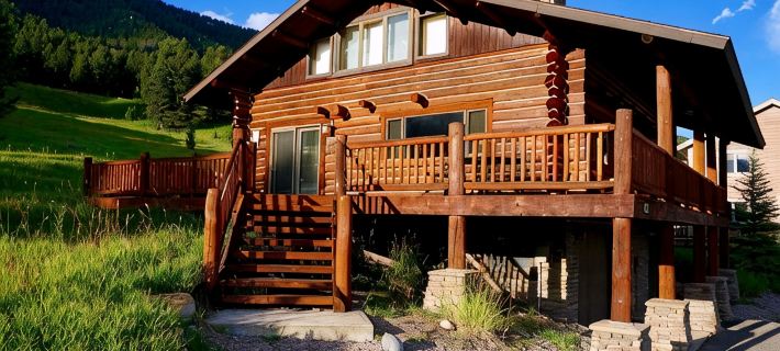Lovely Log cabin in heart of Big Sky Hotels in Big Sky