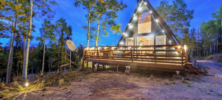 New!  Cozy 2-bedroom A-Frame with Hot Tub, Fire Pit, WiFi, AC and VIEWS! Hotels in Park County