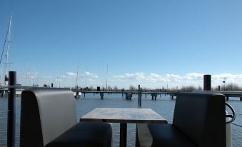 Beautiful Houseboat in the Harbour of Volendam Near Centre