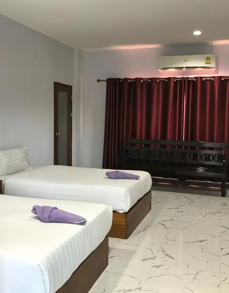 ห้องสำหรับครอบครัวพร้อมบริการห้องน้ำที่ใช้ร่วมกัน