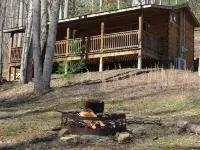Sundance Pet friendly log cabin with hot tub wifi gas grill waterfall hiking