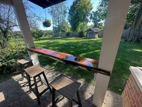 Historic Log Cabin fully restored; gourmet kitchen & much more!