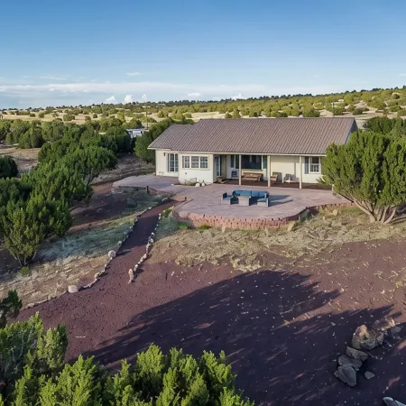 Private home on 40 acres surrounded by wide open space.