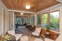 Lakefront home! Water view from the house.  Less than 3 minutes stroll to beach!
