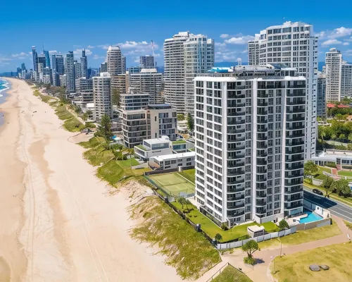 Golden Sands on the Beach - Absolute Beachfront Apartments Hotéis em Main Beach