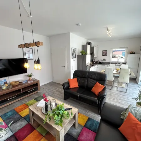 "elstar" - Barrierefreies Ferienhaus mit Carport Terrasse Netflix Free Wifi