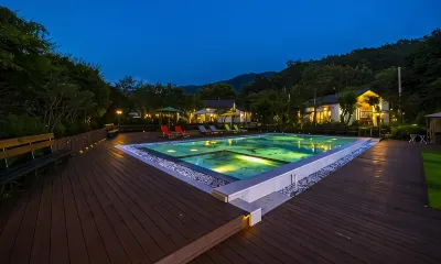 Yangpyeong Byeolhana Talk Swimming Pool Family Private Pension 日新洞附近的飯店