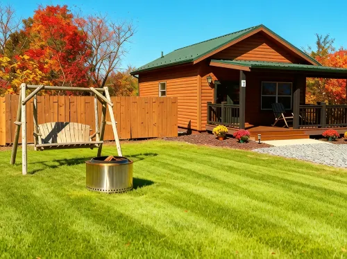 NEW Cozy Couples Log Cabin #7 LURAY Hot Tub Stone Fireplace Mountain Views