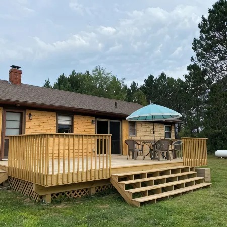 Private Lake House on 16 +/-  wooded acres, 80 + acre lake, 55 foot deep!!