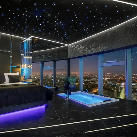 Apartamenty Sky Tower z Jakuzzi Przy Oknie by Bqqk