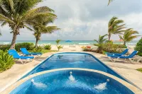 Hacienda del Secreto-Villa Tortuga, Secluded Beach Front Private Pool + Jacuzzi!