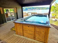 100' Water Slide - Pool Spa - Game Room - Firepit - Overlook Oasis on Martin - 무료 와이파이