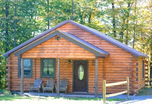 Rustic yet Modern Log Cabin, Cayuga Wine Trail, Dog Friendly, Open Year Round - 3-Star