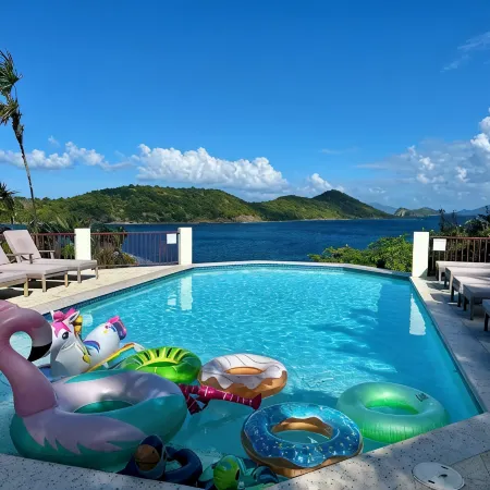 Stunning Estate on almost 2 acres with down island views of St John and the BVI