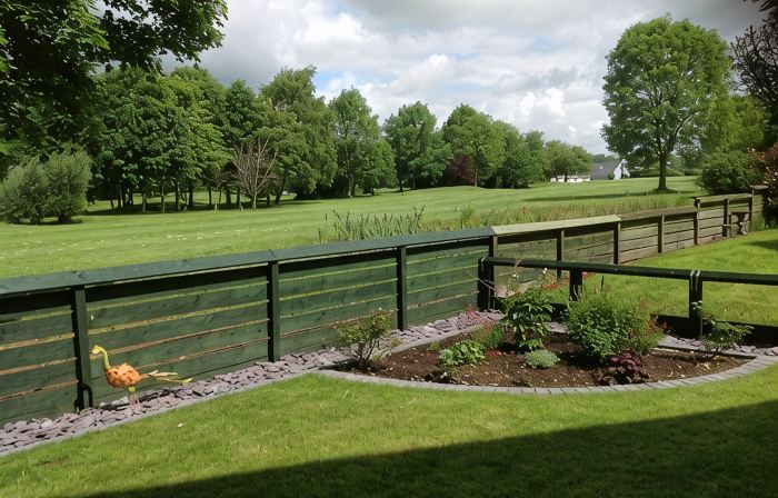 Excellent ground floor 2 Bed apt overlooking golf course with private parking.
