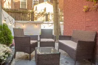Cozy 2BR/2BA Apt w/ Private Patio – 1 Stop to Manhattan!