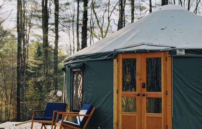 Yurt in Woods of Western Catskills