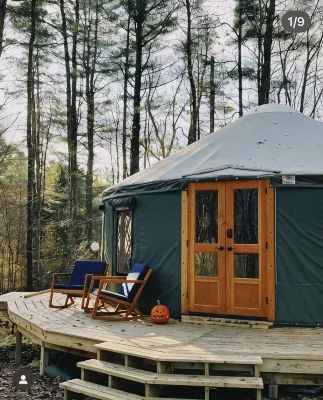 Yurt in Woods of Western Catskills