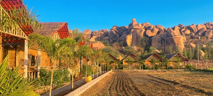 Oshos Organic Resort Hampi Hotéis em Bellary
