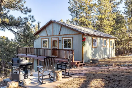 Cool Summer Cabin Near Bailey & Red Rocks - Fire Pit, Deck Views + Dogs Allowed