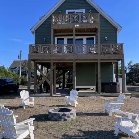 New in 2024 Carova Beach Canal Front Home!! 4X4 Required