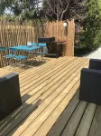 Cosy semi-detached house, terrace 800m from the swimming pool - Wi-Fi